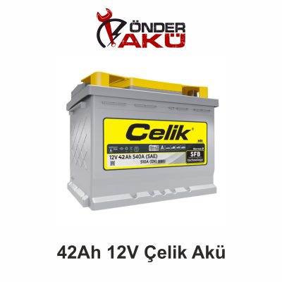 42Ah 12V Çelik Akü